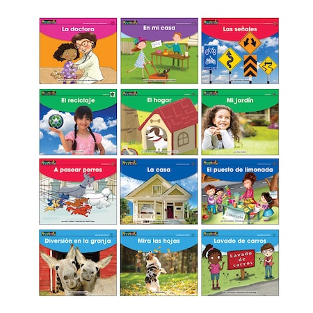 Newmark Learning Early Rising Readers My Neighborhood Theme Set, Spanish, 12PK NL6204